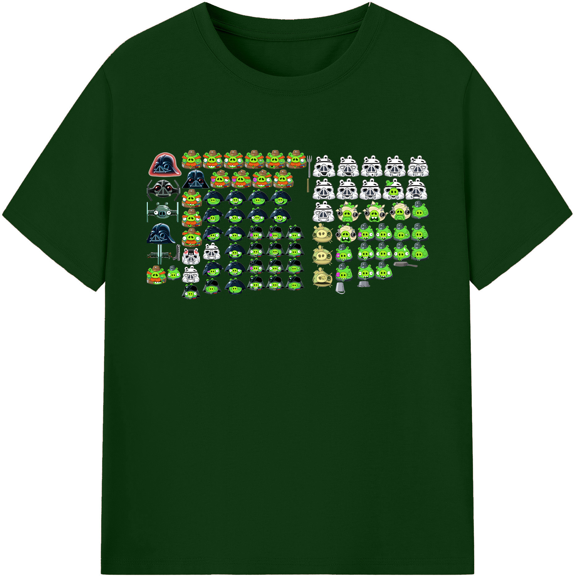 （画像用） Angry Birds アングリーバード 綿100％半袖Tシャツ（フロントプリント）